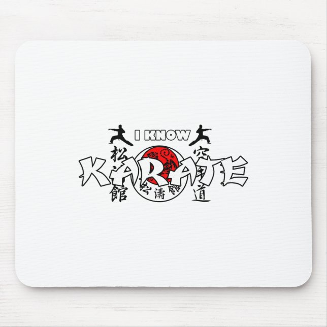Mousepad Eu Conheço Karate Japonês (Frente)