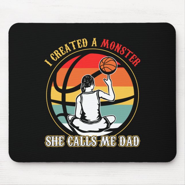 Mousepad Eu Criei Um Monstro Que Ela Me Chamou De Basquete  (Frente)