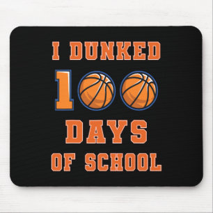 Mousepad Eu dava 100 dias de basquete escolar 100º dia o