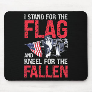 Mousepad Eu Defendo A Bandeira E O Kneel Para O Queda