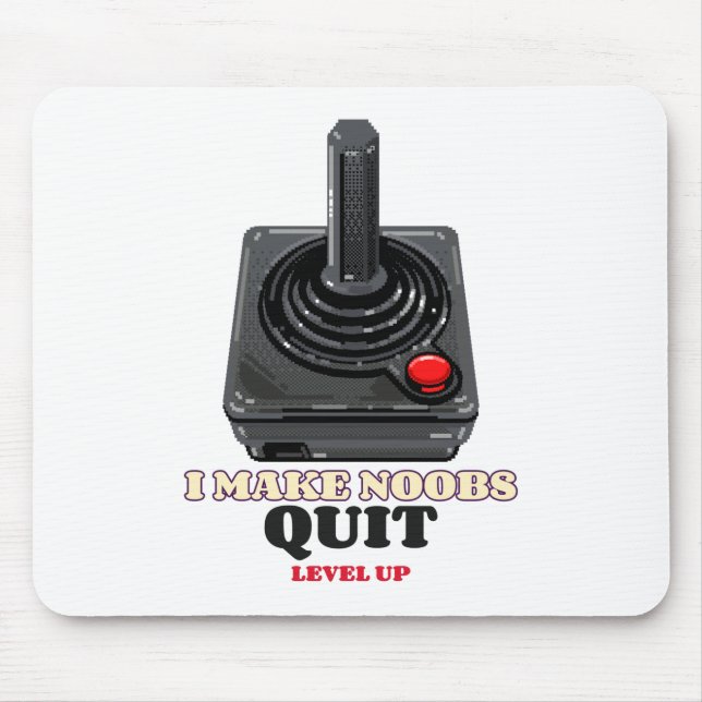 Mousepad Eu Deixo Novatos Desistirem de Raiva (Frente)