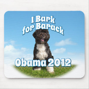 Mousepad Eu descasco para Barack, BO o primeiro cão Obama
