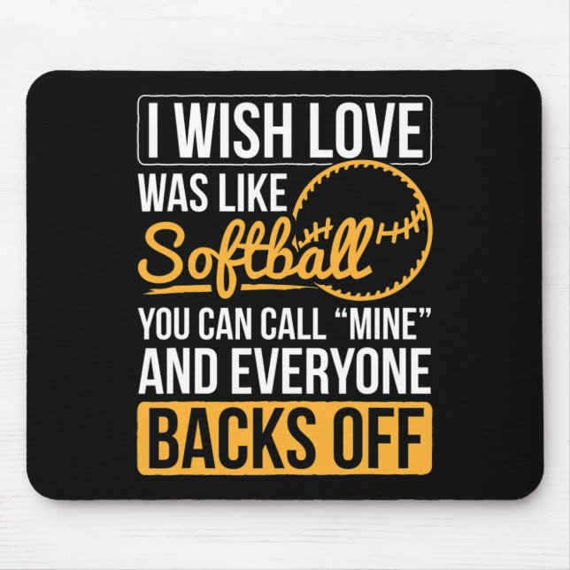 Mousepad Eu Desejo que o Amor Fosse Como Softll Softll Play (Frente)