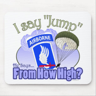 Mousepad Eu digo o salto [173rd transportado por via aérea