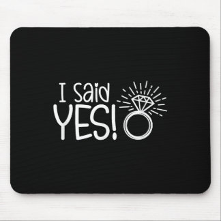 Mousepad Eu Disse Sim Festa de Noivado Noivo Casamento Noiv
