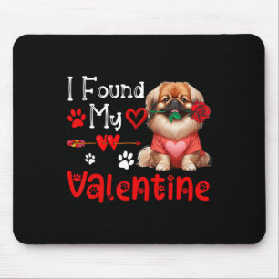 Mousepad Eu Encontrei Meu Pequinês do Dia dos Namorados Com
