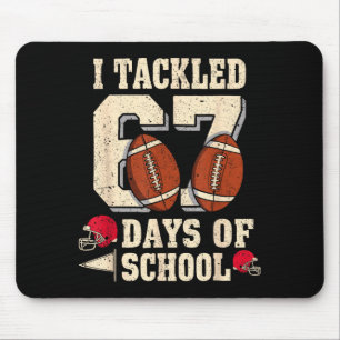 Mousepad Eu Enfrentei 67 Dias De Escola Engraçado Seis Sete