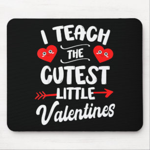 Mousepad Eu Ensino Os Corações de São Valentim Mais Fofos P