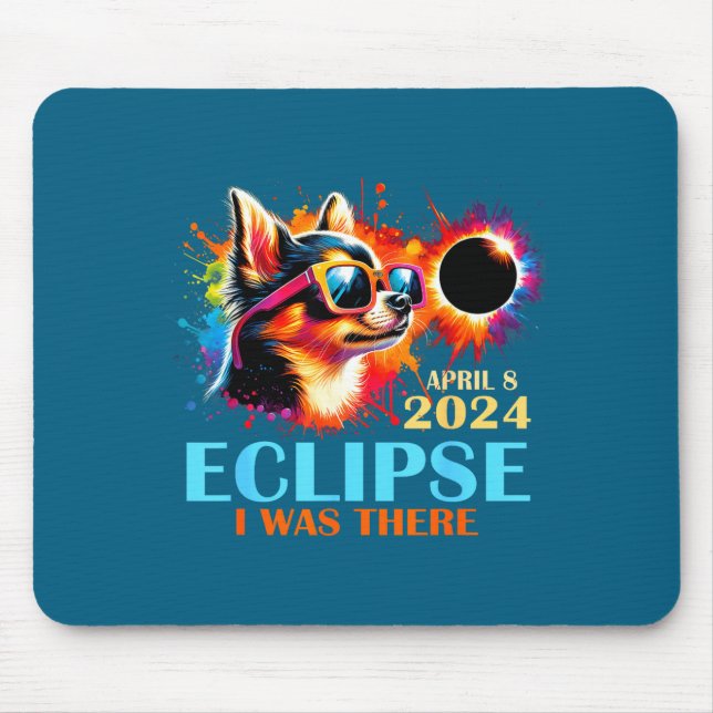 Mousepad Eu Era Cachorro Chihuahua de Eclipse Solar Total (Frente)