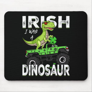 Mousepad Eu Era Um Dinossauro T-Rex Dia De São Patrício Irl