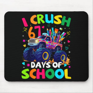 Mousepad Eu Esmago 67 Dias De Escola Caminhão Monstro Meme