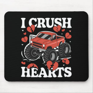 Mousepad Eu Esmago Corações Caminhão Monstro do Dia dos Nam