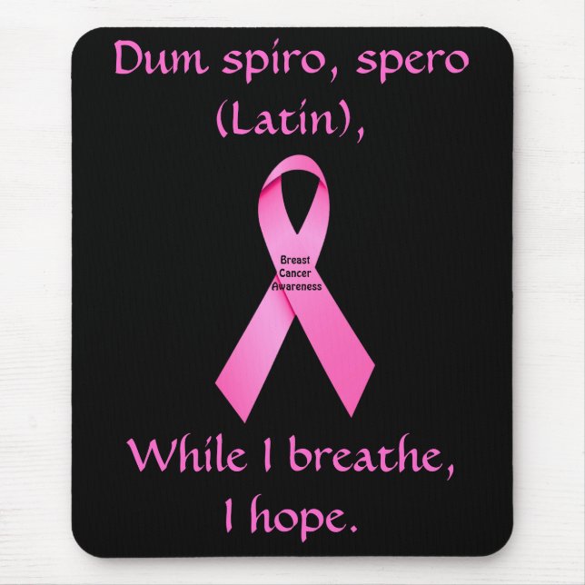 Mousepad Eu Espero que o Cancer de mama esteja bem perto (Frente)