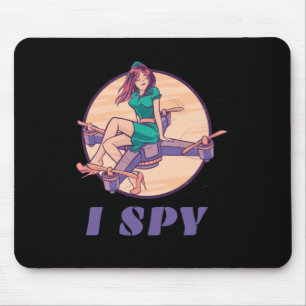 Mousepad Eu Espião Drone Para Garotas