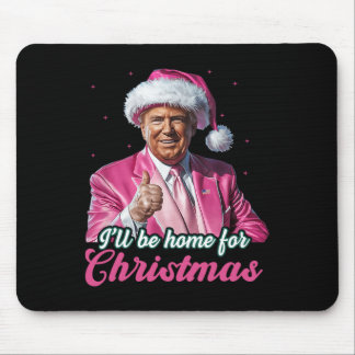 Mousepad Eu Estarei Em Casa Para O Natal Engraçado Xmas Paj