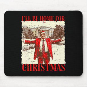 Mousepad Eu Estarei Em Casa Para Papais noeis De Natal Engr