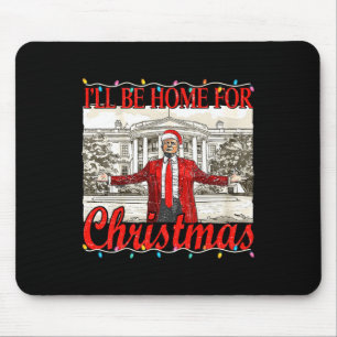 Mousepad Eu Estarei Em Casa Para Papais noeis De Natal Engr