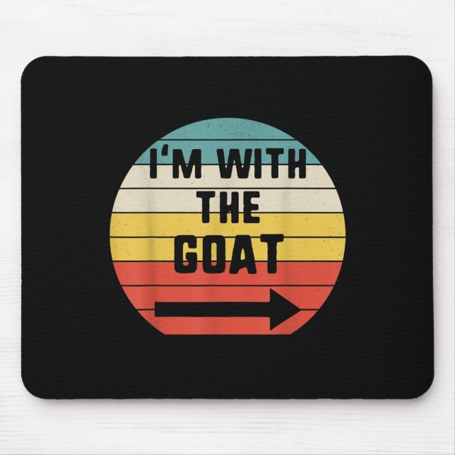 Mousepad Eu estou com a fantasia de Casal do Dia das Bruxas (Frente)