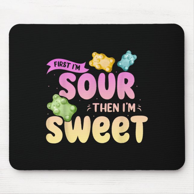 Mousepad Eu Estou Farto, Então Eu Estou Doce, Engraçada E E (Frente)