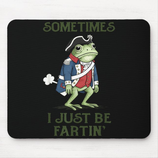 Mousepad Eu estou soltando piadas gráficas de 4 de julho de (Frente)