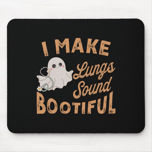 Mousepad Eu Faço Som Pulmonar Terapêutica Respiratória Boot (Frente)