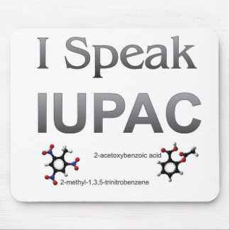 Mousepad Eu falo a nomenclatura da química de IUPAC