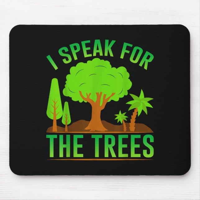 Mousepad Eu Falo Pelas Árvores _1  (Frente)