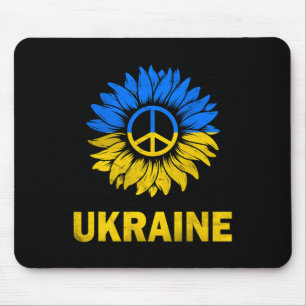 Mousepad Eu Fico Com A Bandeira De Girassol Da Ucrânia Supo