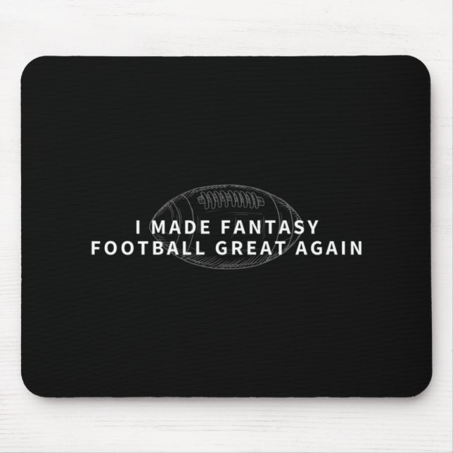 Mousepad Eu Fiz Fantasy Excelente De Futebol Novamente Rasc (Frente)