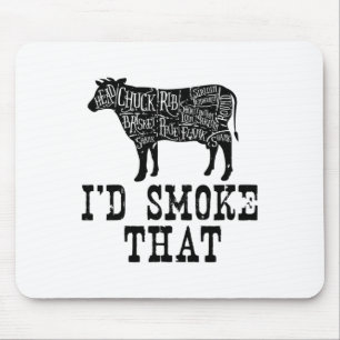 Mousepad Eu Fumaria Aquela Vaca - Roupa De Grelha Para Chur