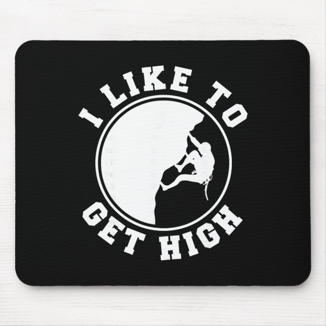 Mousepad Eu Gosto de Escalar Indoor e Outdoor Bouldering (Frente)