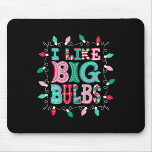 Mousepad Eu Gosto De Grandes Bolas Luzes De Natal Que Corre