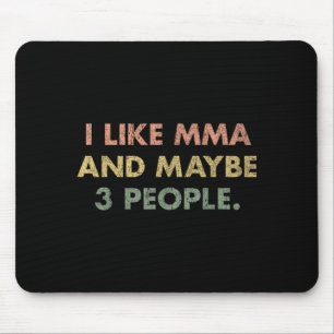 Mousepad Eu Gosto de MMA e Talvez 3 Pessoas 25D29E