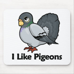 Mousepad Eu gosto de pombos