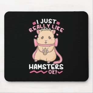 Mousepad Eu Gosto Muito De Hamsters
