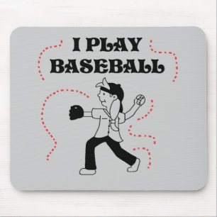 Mousepad Eu jogo o camiseta e os presentes da menina do