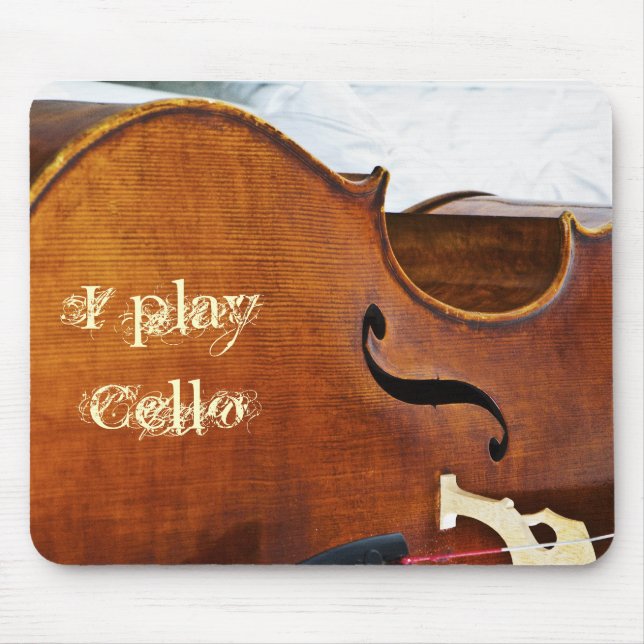 Mousepad Eu jogo o violoncelo (Frente)