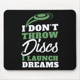 Mousepad Eu Lanço Sonhos Cota Disc Golf Engraçada