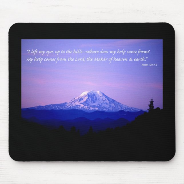 Mousepad Eu levanto meus olhos até as colinas (Frente)