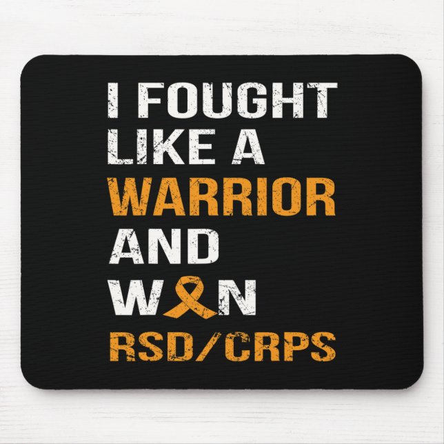 MOUSEPAD EU LUTEI COMO UM GUERREIRO E GANHEI RSD - CRPS (Frente)