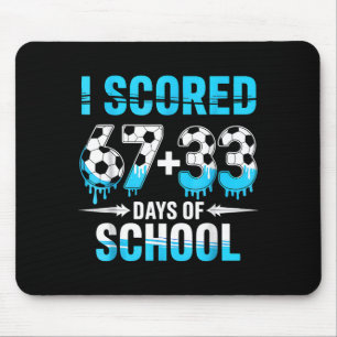 Mousepad Eu Marquei 100 Dias De Futebol Escolar 100º Dia De