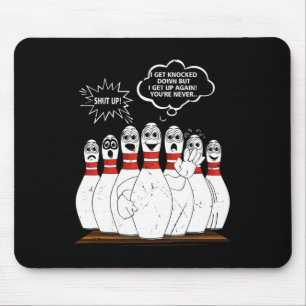 Mousepad Eu me derrubo, mas eu me levanto de novo.