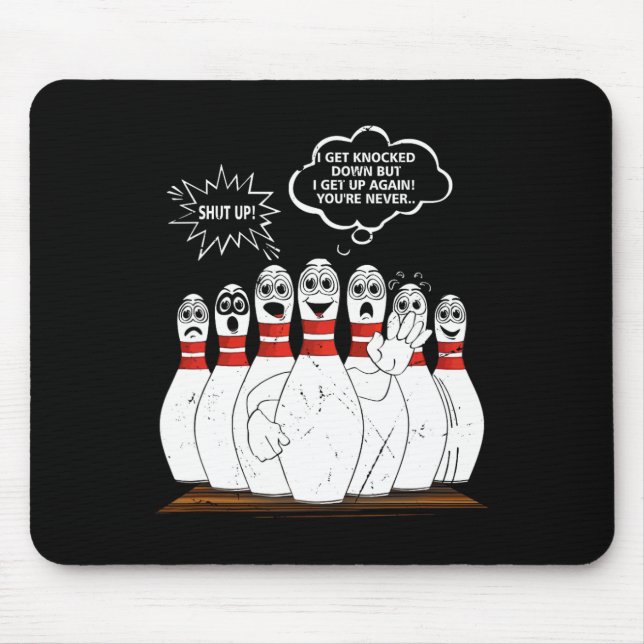 Mousepad Eu me derrubo, mas eu me levanto de novo. (Frente)