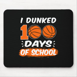 Mousepad Eu mergulhei 100 dias de basquete escolar