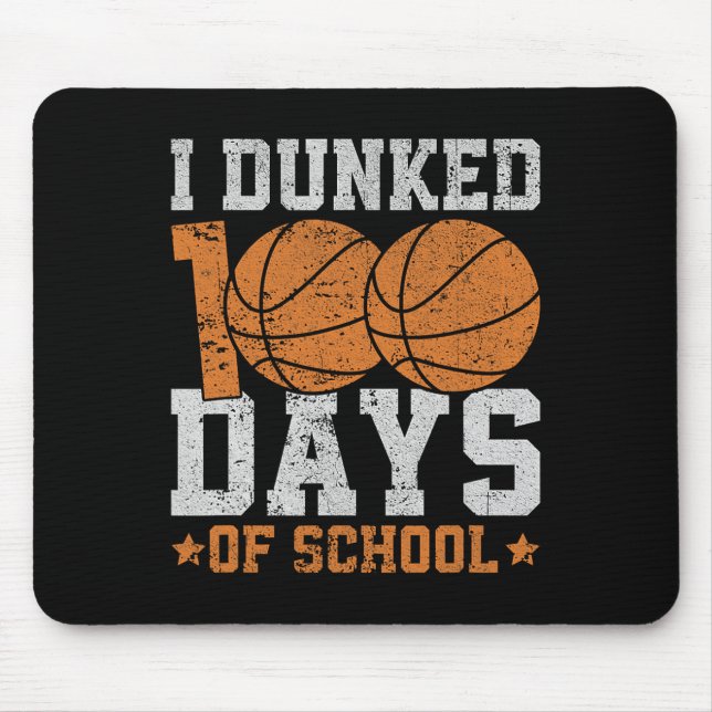 Mousepad Eu Mergulhei 100 Dias De Esboço Escolar 100º Dia P (Frente)