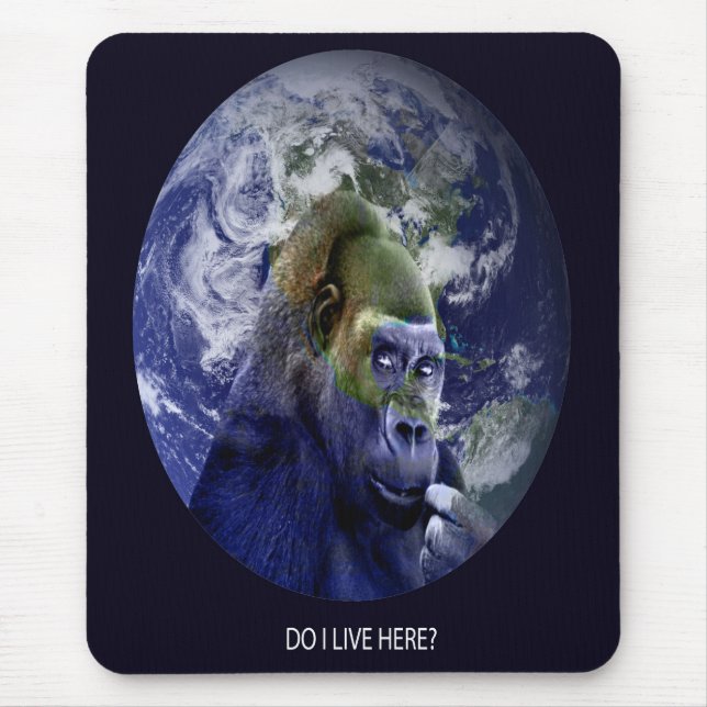 Mousepad Eu Moro Aqui? (Frente)
