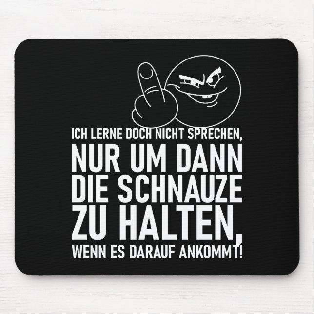 MOUSEPAD EU NÃO APRENDO A FALAR (Frente)