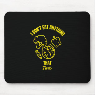Mousepad Eu não como nada que peida vegetab vegetariano en
