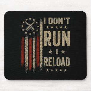 Mousepad Eu Não Corro Eu Recarrego Bandeira Nas Costas