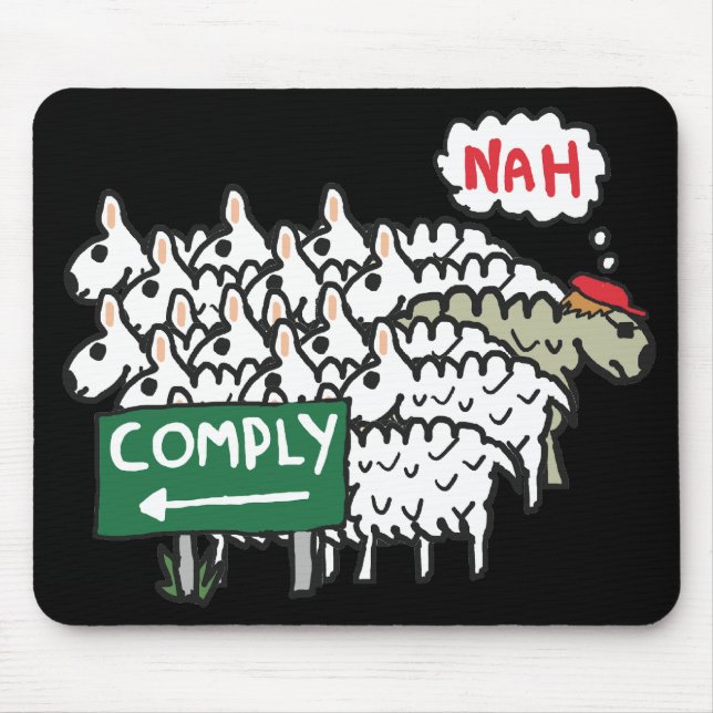Mousepad Eu Não Cumprimento (Frente)